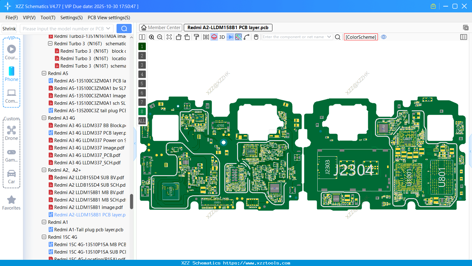 Xiaomi Redmi A2-LLDM158B1 PCB Layer